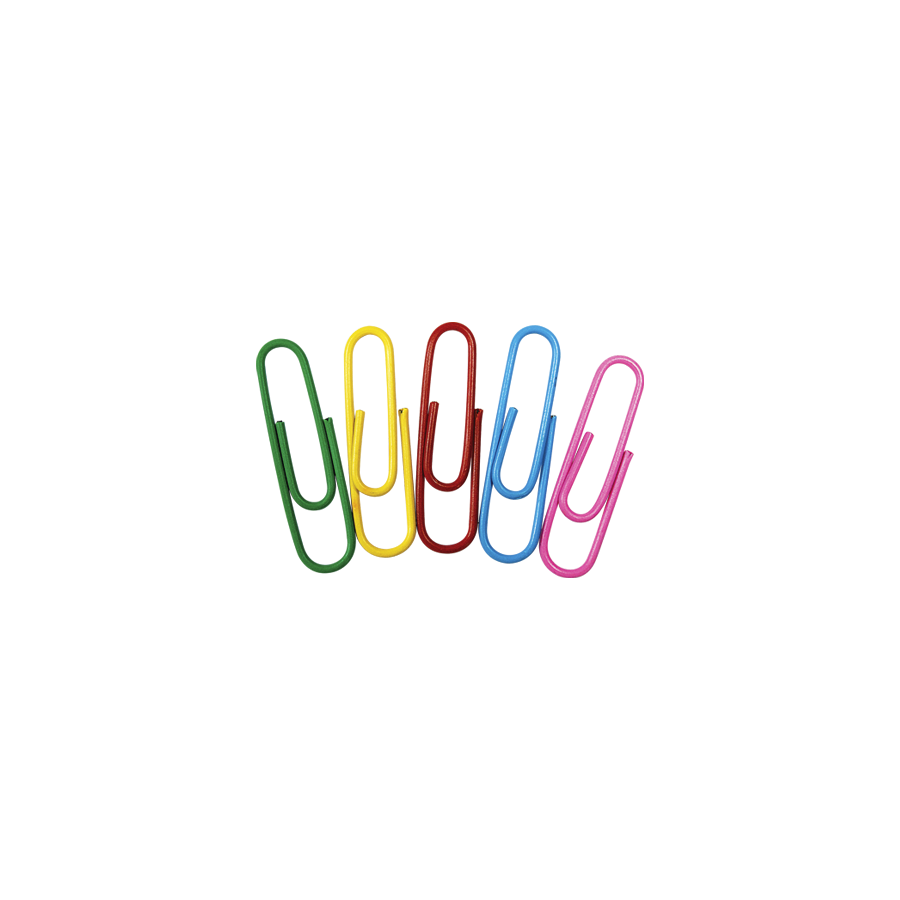 Son ideales para organizar tus documentos de manera práctica y colorida. Con un tamaño de 33 mm, estos clips son perfectos para sujetar una cantidad moderada de hojas, manteniéndolas seguras y ordenadas. Además, su recubrimiento de plástico en variedad de colores no solo los hace funcionales, sino también divertidos y atractivos para tu espacio de trabajo, oficina o escuela.