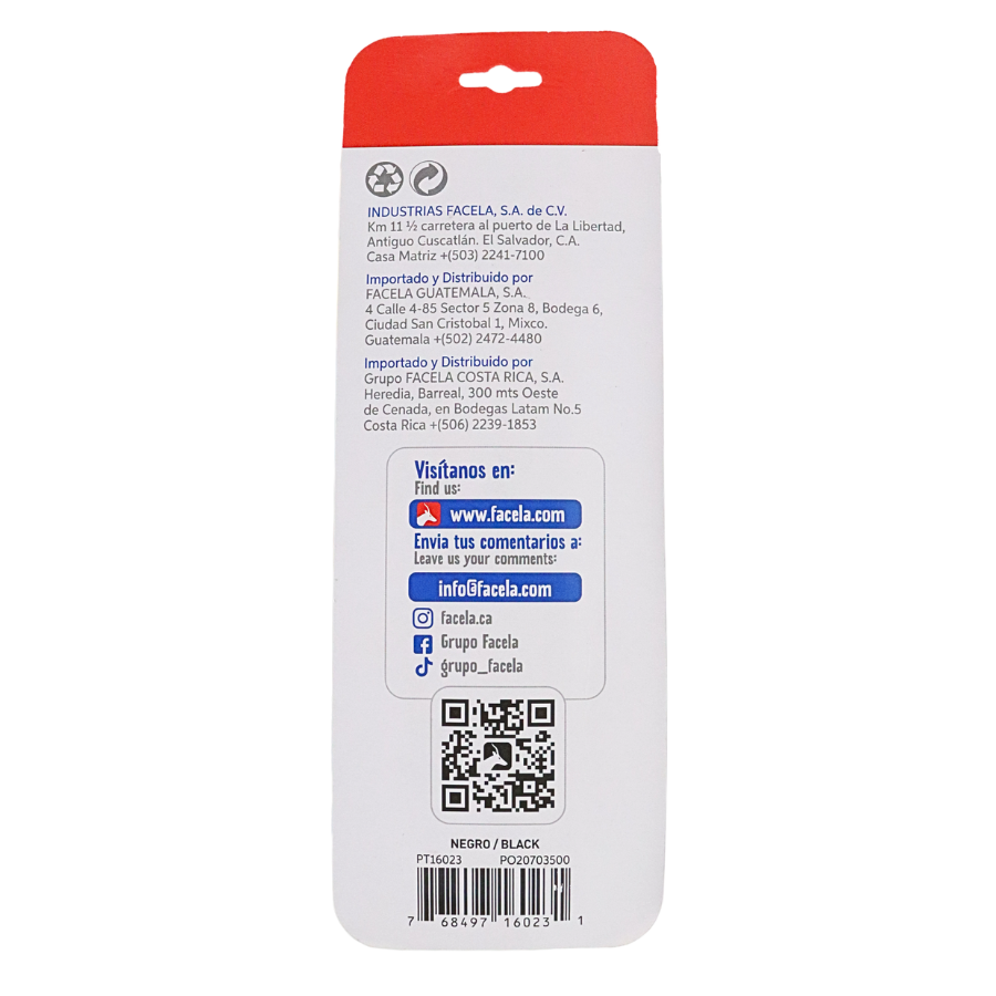 Su cuerpo ancho y ergonómico garantiza un agarre cómodo y controlado, permitiendo un uso prolongado sin incomodidad. Ideal para estudiantes, profesionales o cualquier persona que necesite realizar correcciones de forma precisa.

Este corrector proporciona una cobertura suave y duradera, asegurando una corrección limpia y sin manchas. Con su diseño práctico, este corrector tipo pluma es perfecto para llevar en tu mochila o estuche.