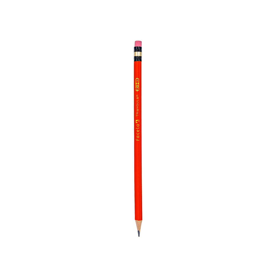 Caja con 12 lápices triangular mae #hb2 con goma borrador y punta de  grafito / lm-12