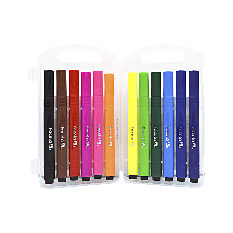 Los Marcadores Triangulares ofrecen una experiencia de escritura y dibujo cómoda y precisa.

Con punta redonda y colores intensos y brillantes, estos marcadores son ideales para todo tipo de actividades artísticas, manualidades y trabajos escolares. Presentados en un estuche plástico resistente, los marcadores triangulares vienen en 12 unidades, proporcionando una amplia gama de colores vibrantes para tu creatividad.