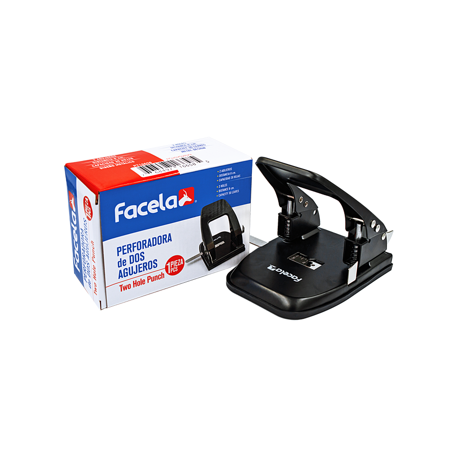 Ideal para organizar tus documentos de manera eficiente. Con una capacidad de perforado de hasta 30 hojas, este perforador es perfecto para oficinas, escuelas o el hogar.

Su diseño robusto y duradero permite perforar múltiples hojas de manera rápida y precisa, asegurando que tus documentos queden organizados y listos para ser archivados o encuadernados.